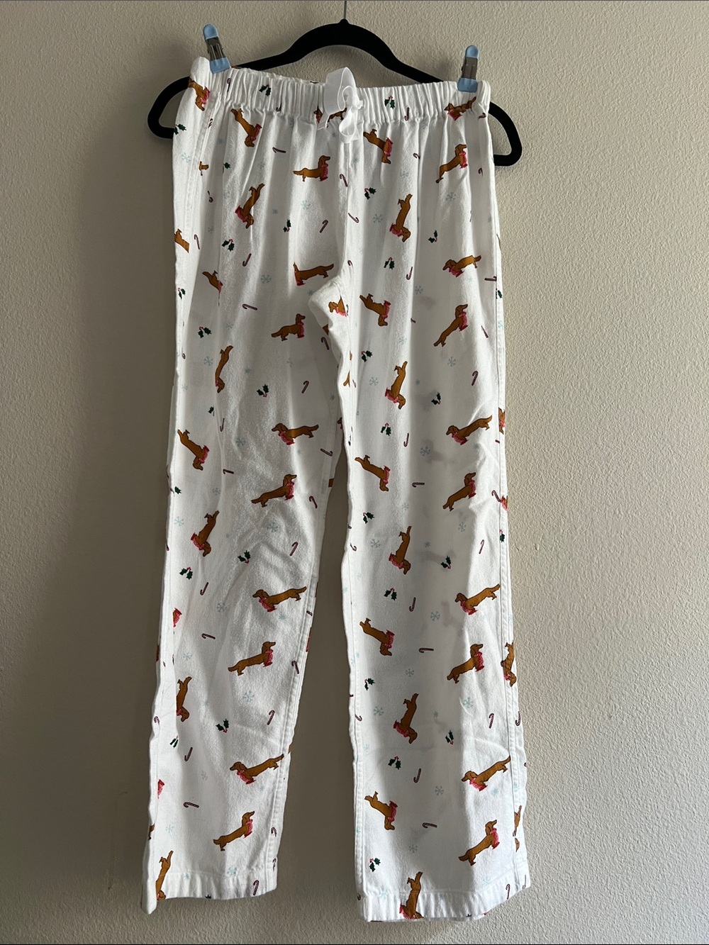 J Crew Dachshund Holiday Pajama Pants Christmas Wiener Dog Lounge Pants XS